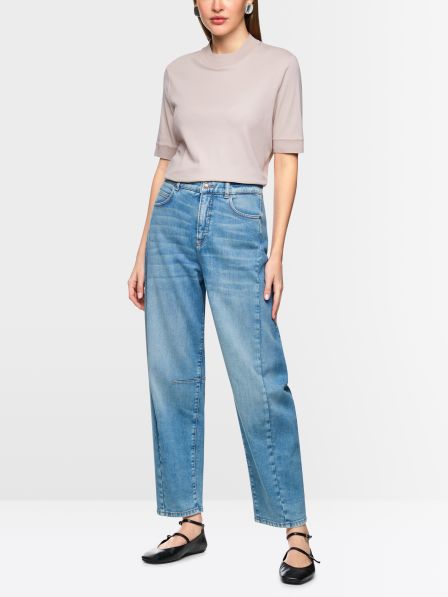 売れ筋商品|||マーク ケイン Tシャツ レディース トップス Long sleeved top - light desert taupe Classic T-shirt | marc-cain.com/en