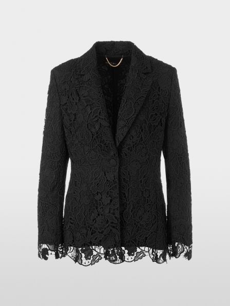Guipure lace blazer | marc-cain.com/en