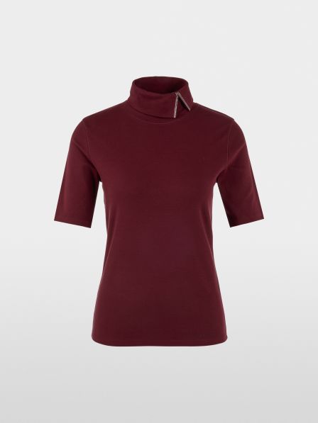 T-Shirt mit Rollkragen