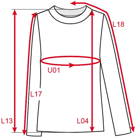 Size table - YG 41.08 M56